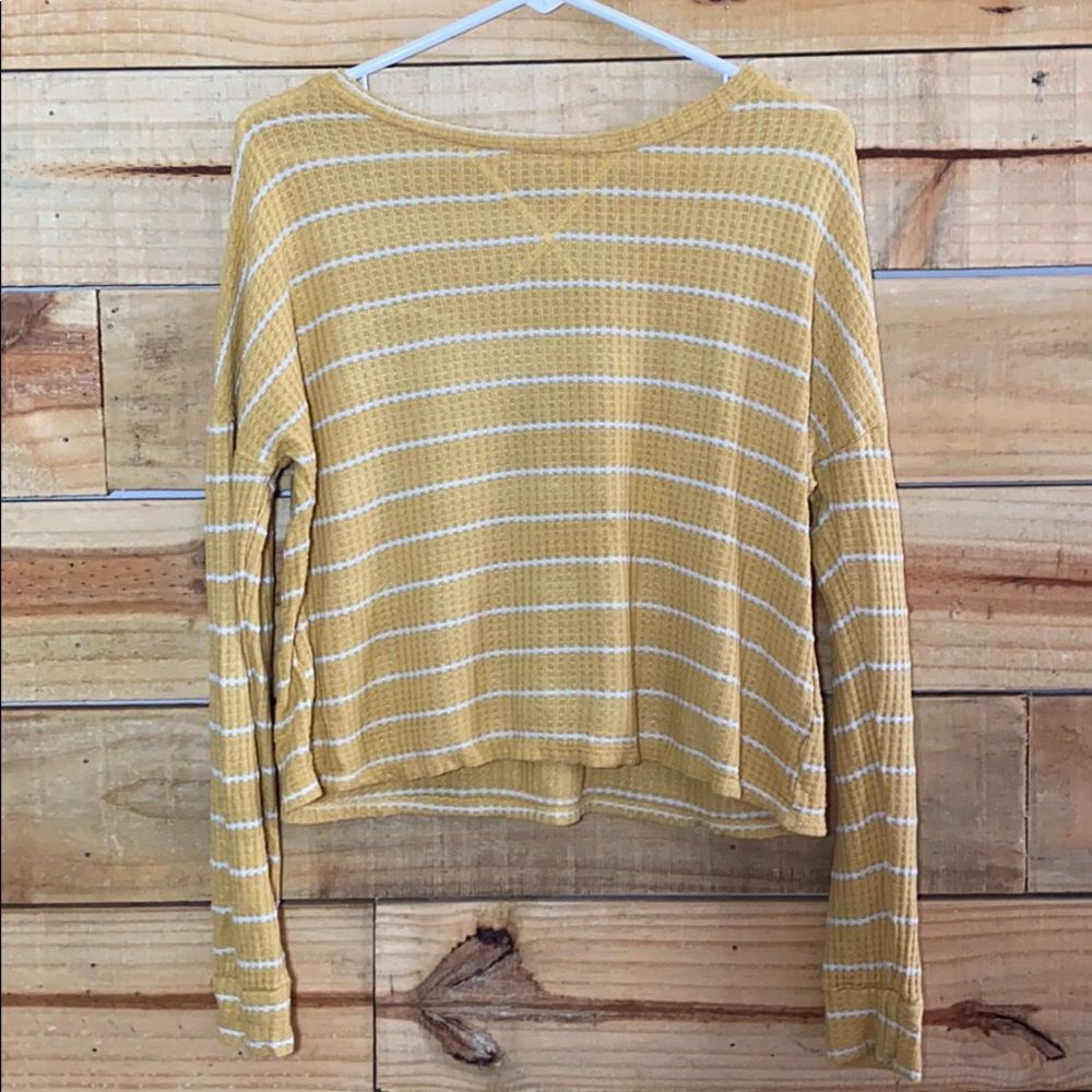 Women’s yellow striped sweater
